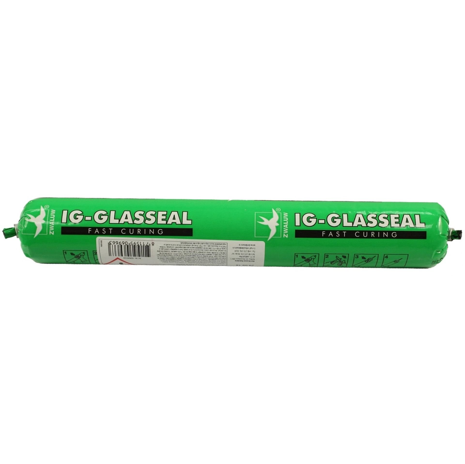 SILICON IG-GLASSEAL NEGRU 600ml - 6180