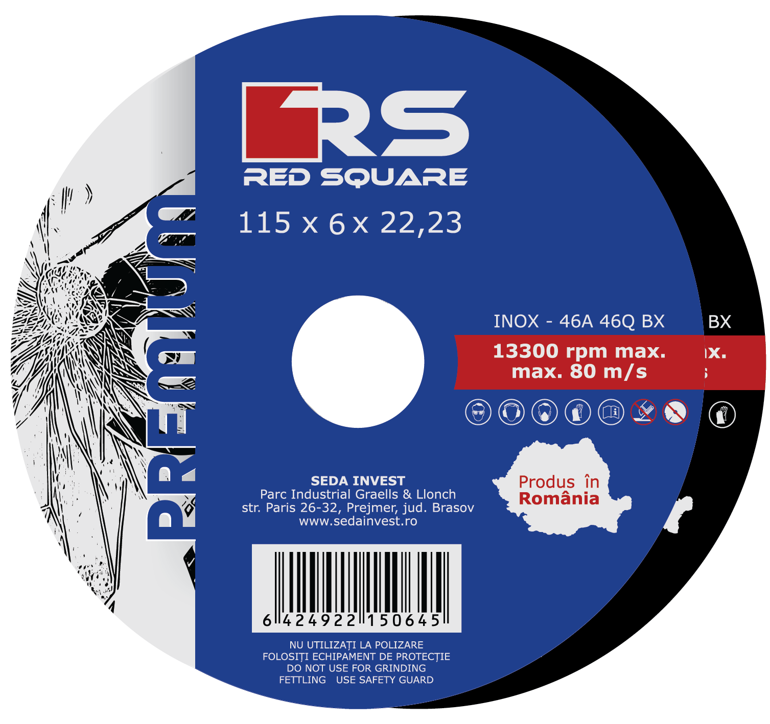 DISC 115x6 RSQ - 481