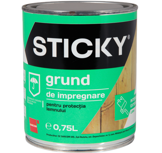 GRUND IMPREGNARE 0.75 L- LEMN - 1964