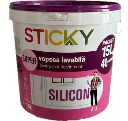 VOPSEA LAVABILA EXTERIOR STICKY ALB 5L