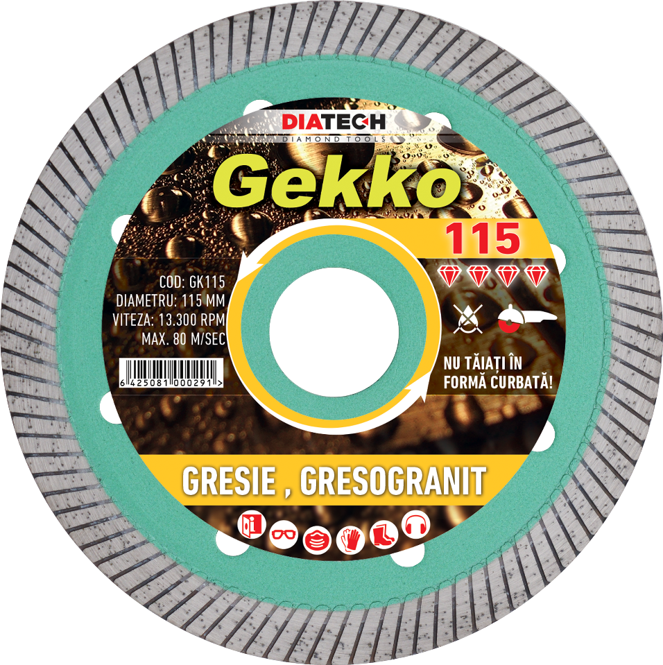 DISC DIAM.GEKKO 115 PT GRESIE - 72020