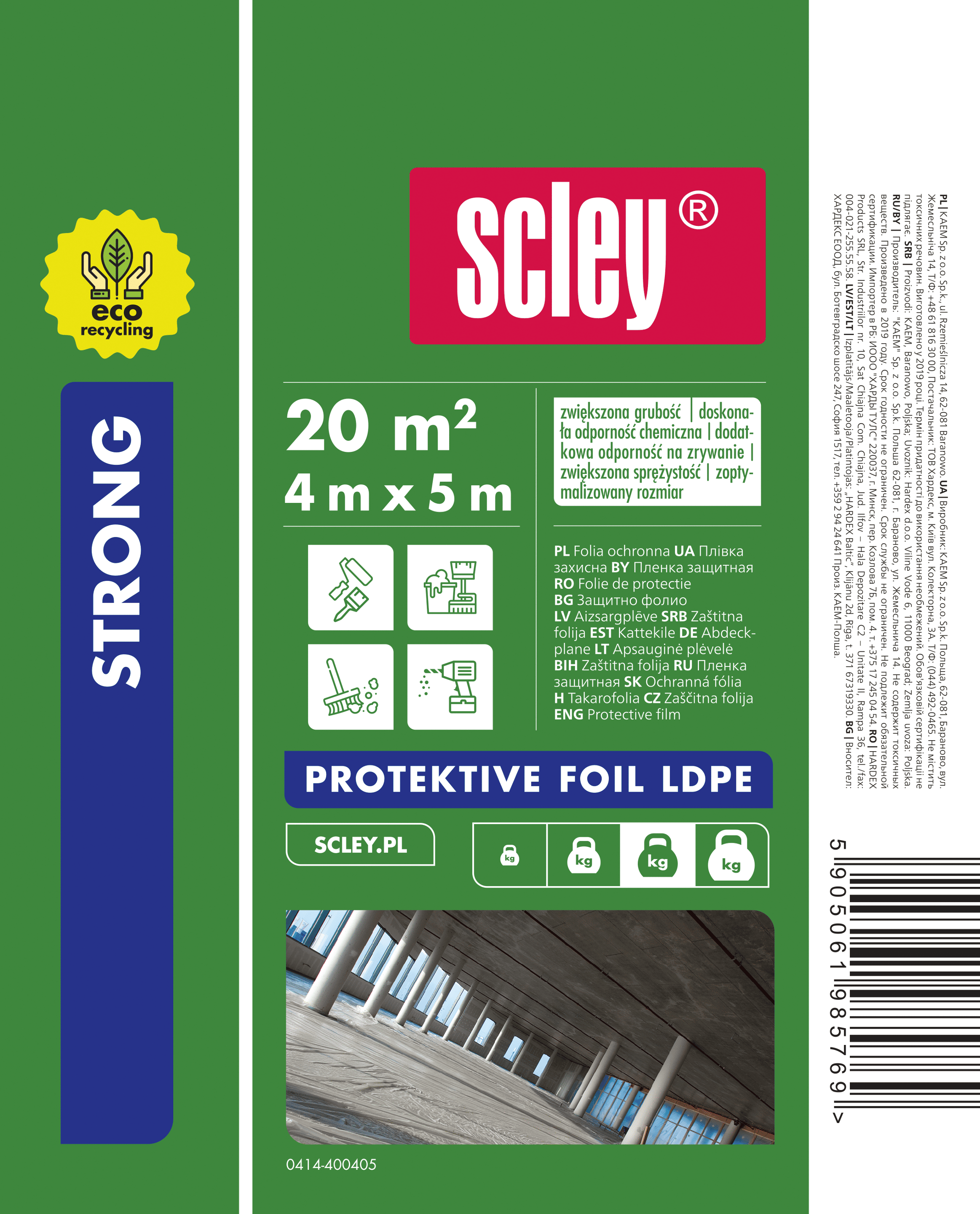 FOLIE PROTECTIE 650g 4x5m - 1028