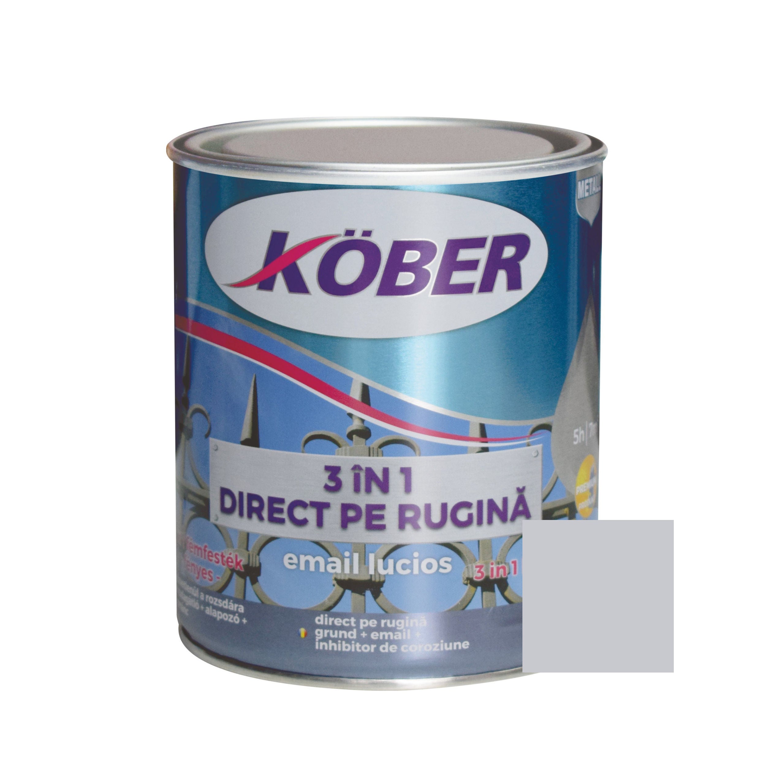 EMAIL 3 IN 1 ARGINTIU PT METAL 0.75 L - 3630