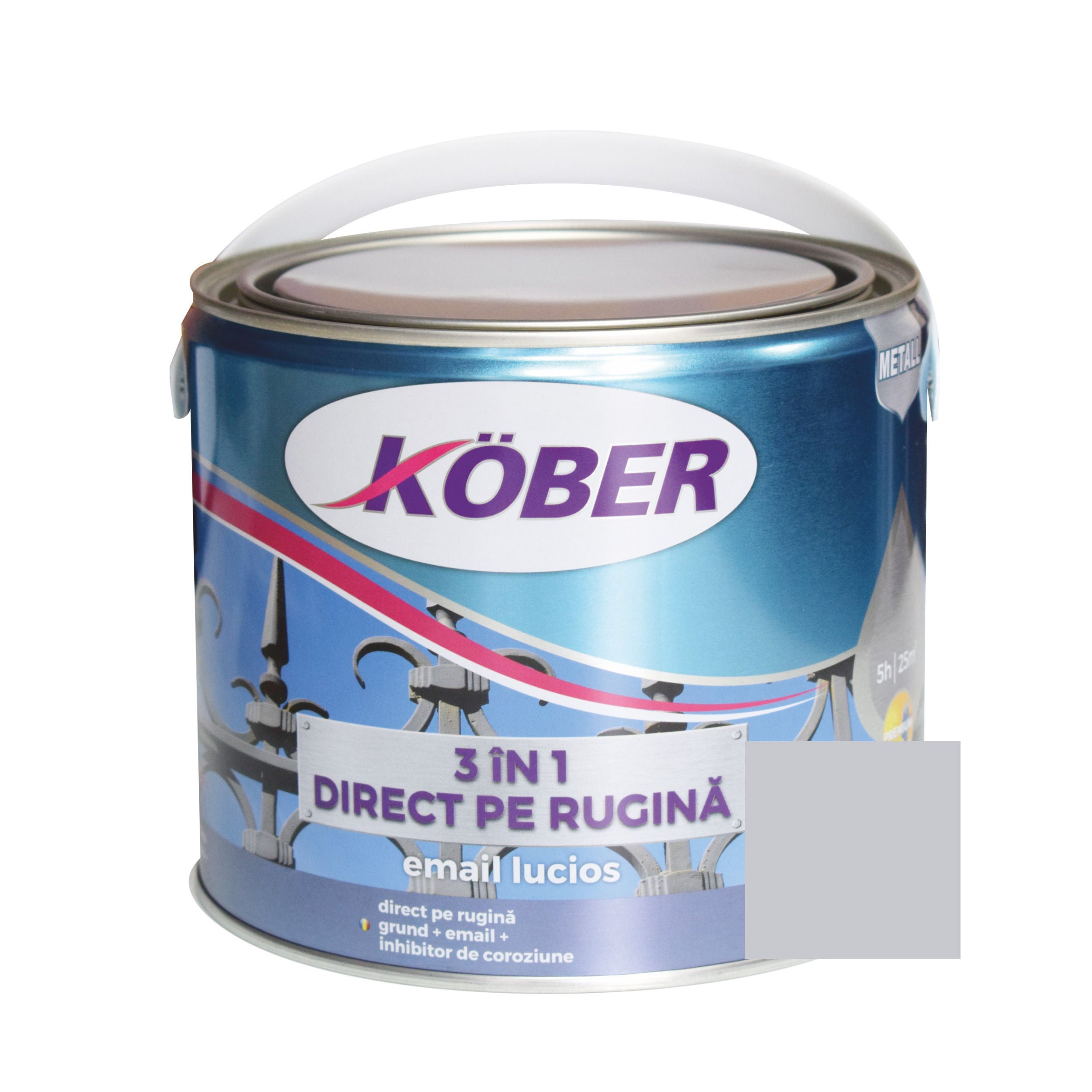 EMAIL 3 IN 1 ARGINTIU PT METAL 2.5 L - 7125
