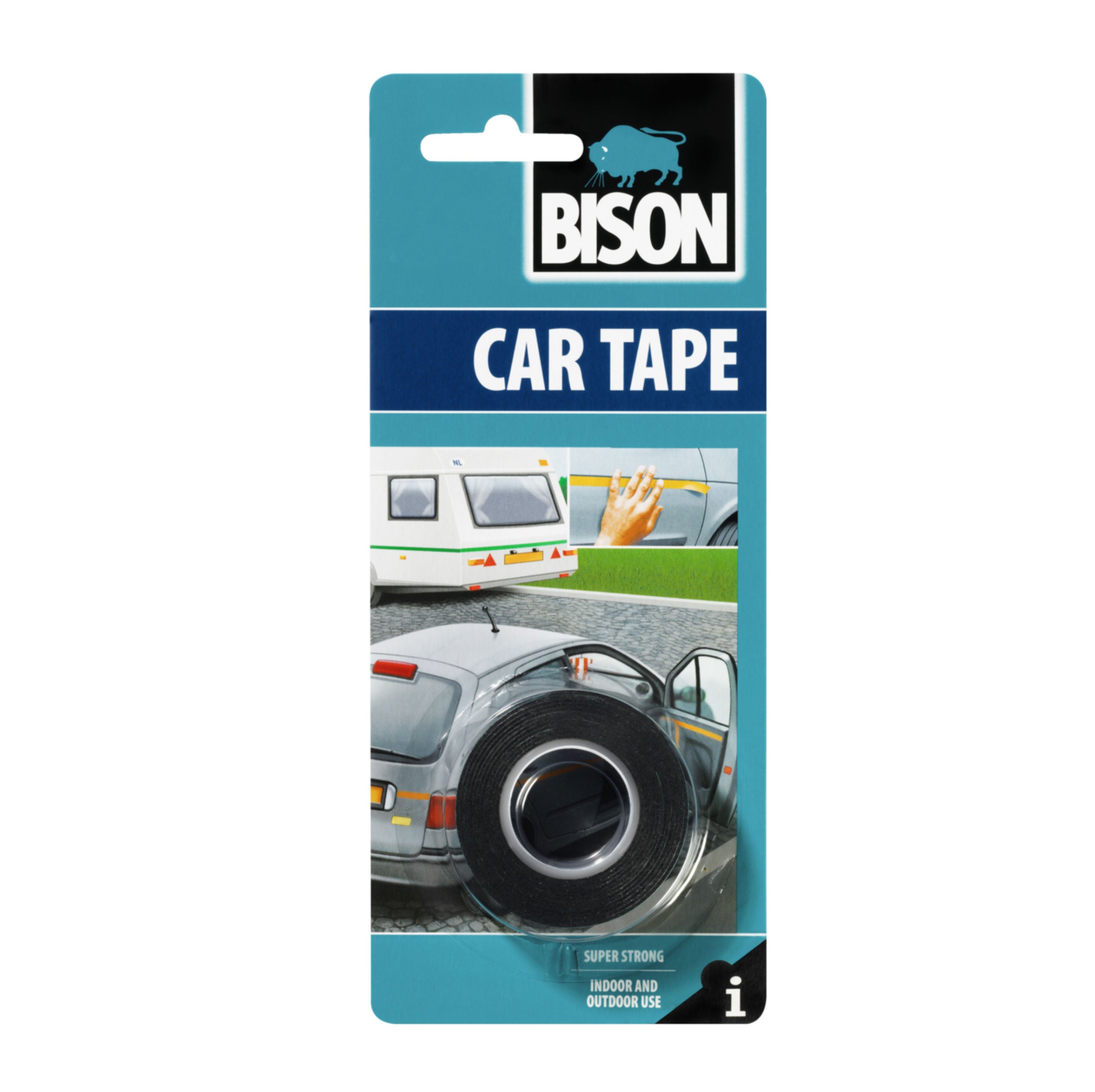 BANDA DUBLU ADEZIVA 19mm x 1.5m BISON CAR TAPE - 16590