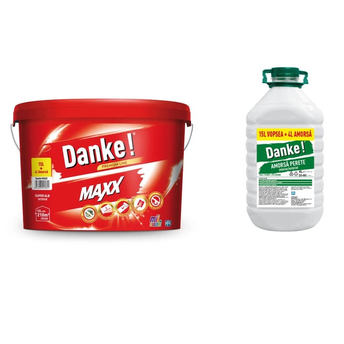 VOPSEA LAVABILA INTERIOR DANKE MAXX ALB 15L+4L AMORSA