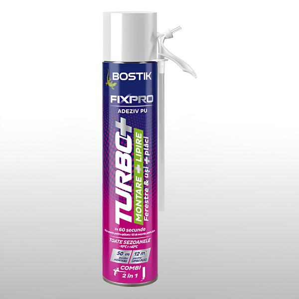 ADEZIV POLIURETANIC BOSTIK FIXPRO TURBO 750ml MANUAL/PISTOL