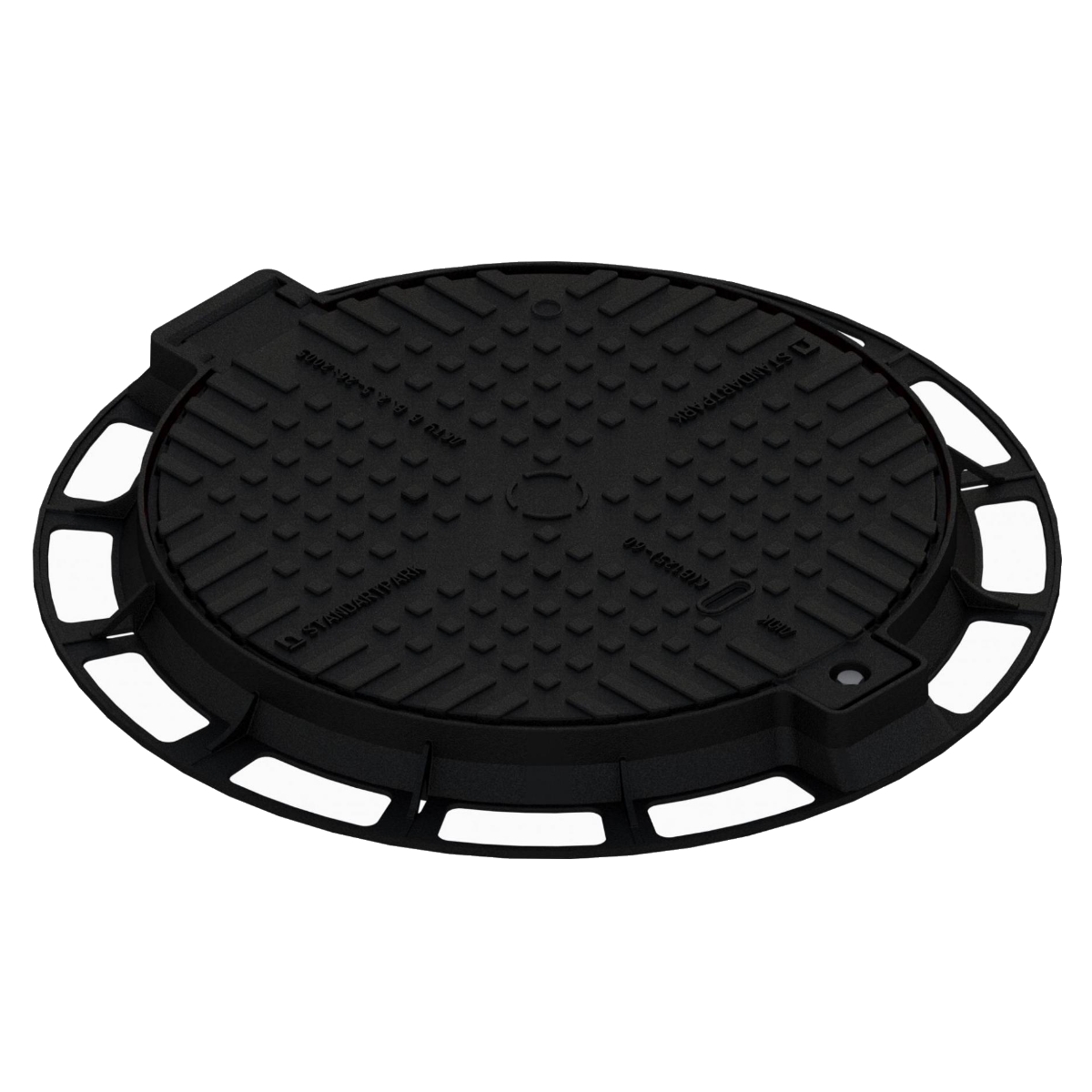 CAPAC FONTA URBAN rotund D.800 PL.600 Hext.65 EUROPE cu inchizator B125 (35258-35M)