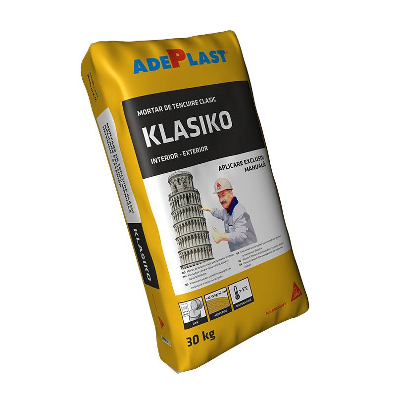 MORTAR TENCUIALA KLASIKO 30kg(42sac/pal)