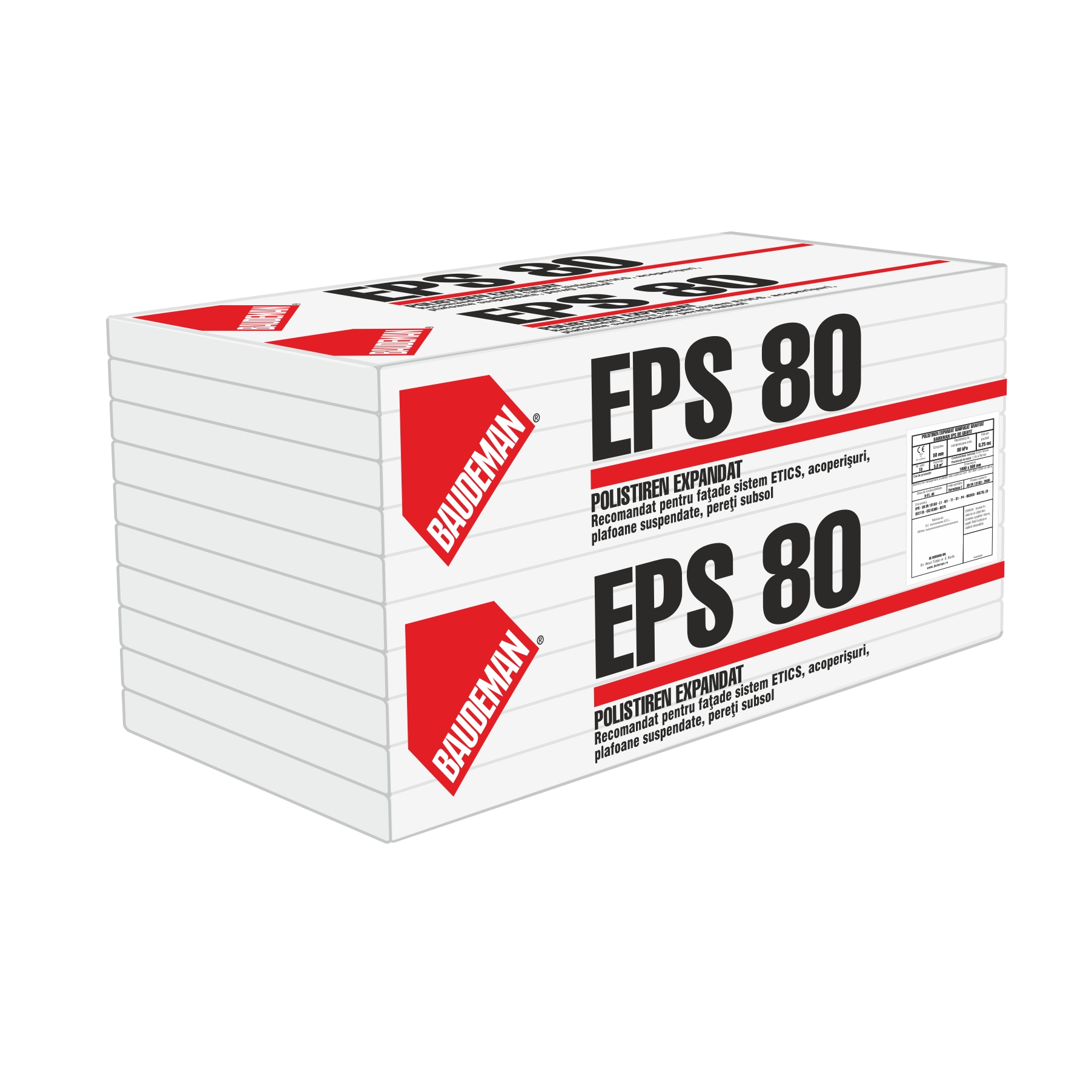 POLISTIREN EXPANDAT EPS 80 - 50mm