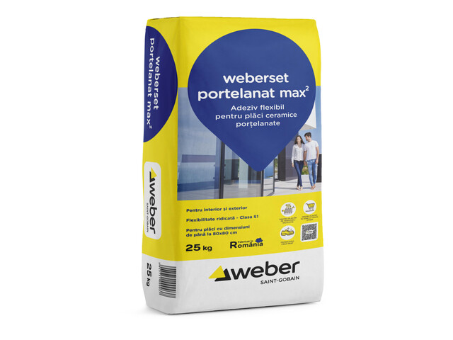 ADEZIV GRESIE/FAIANTA WEBER SET PORTELANAT 25 kg (48sac/pal)