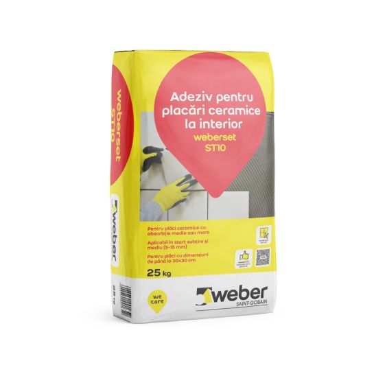 ADEZIV GRESIE/FAIANTA WEBER SET ST10 -INT -25 kg (48sac/pal)
