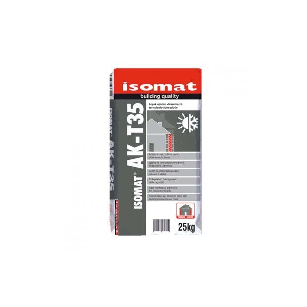 ADEZIV VATA/POL. AK-T35 GRI ISOMAT 25kg 48sac/pal
