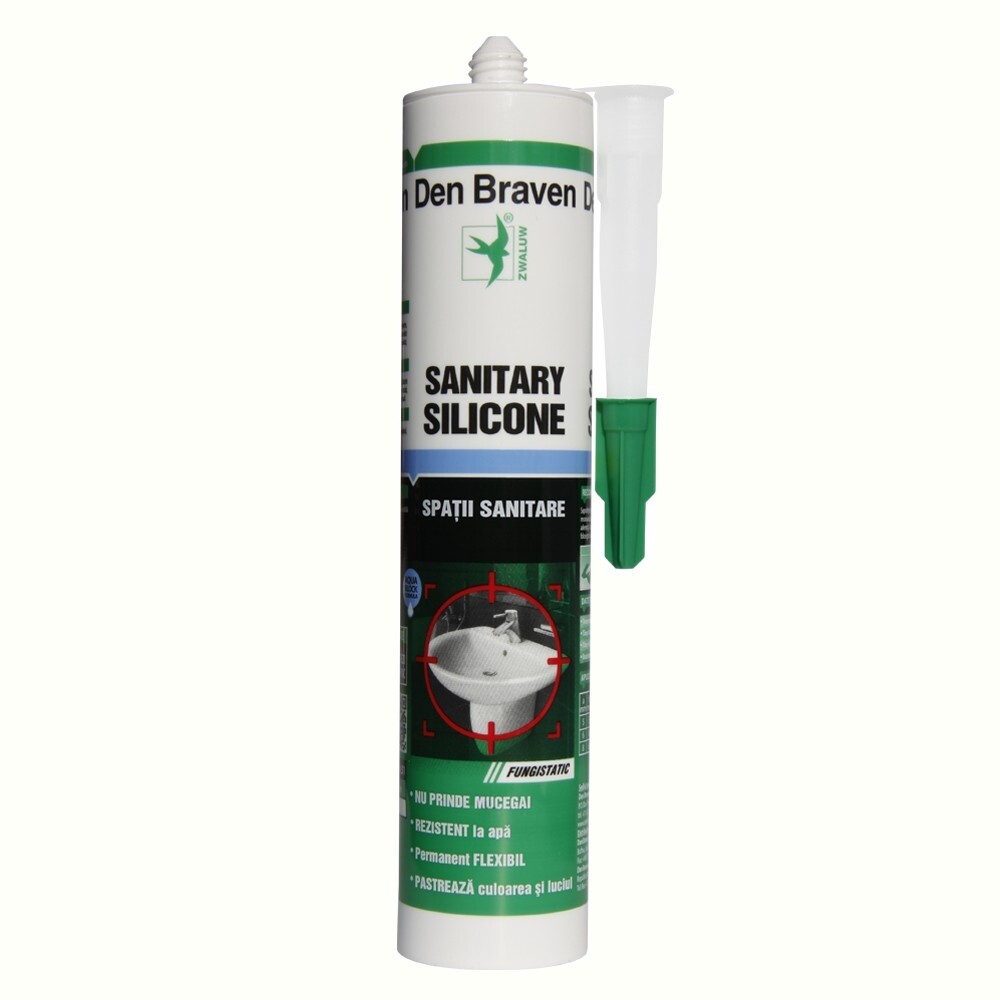 SILICON SANITAR ALB 280ml DEN BRAVEN - 5731