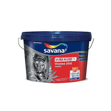 VOPSEA LAVABILA INTERIOR SAVANA ULTRAREZIST ALB 2.5L