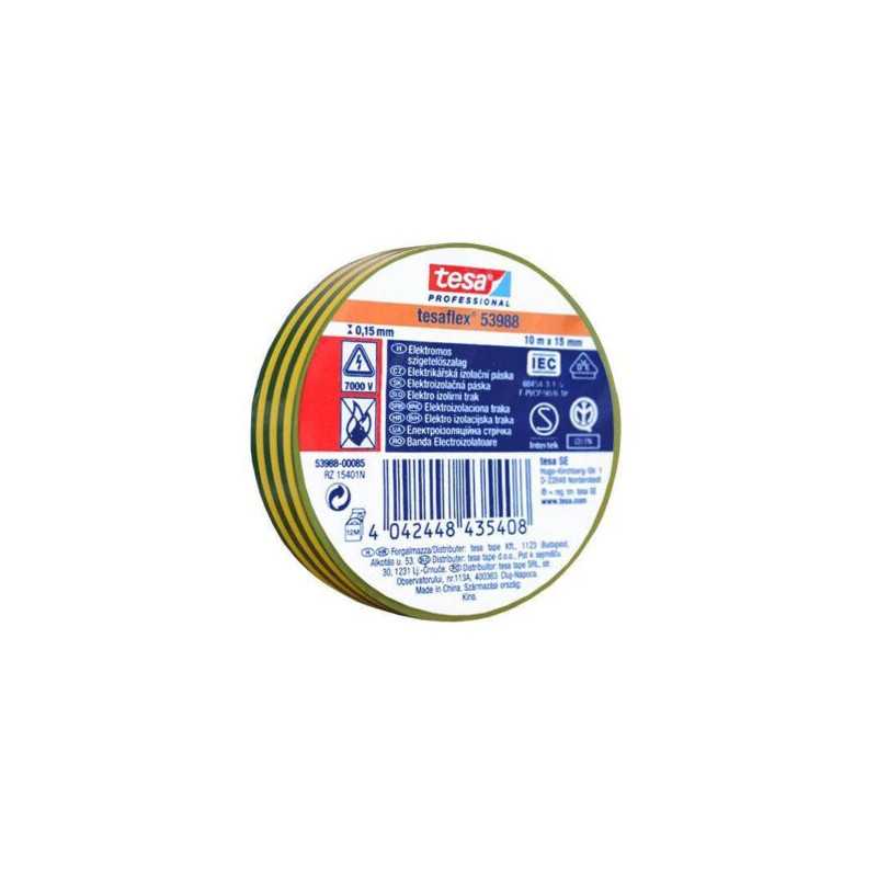 BANDA IZOLATOARE TESA 20Mx19mm galben-verde - 00258