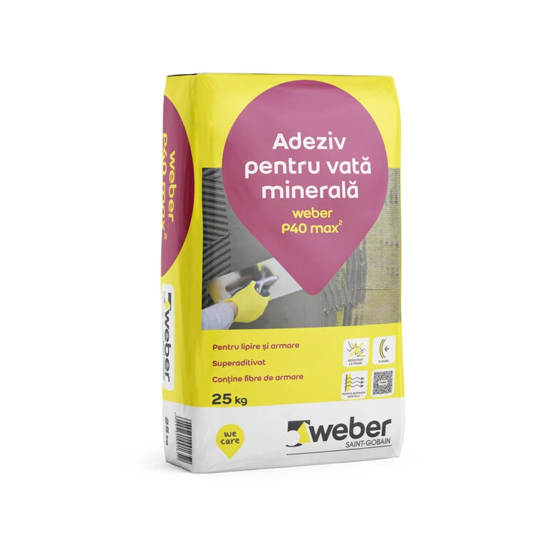 ADEZIV VATA/POL. P40 25kg -WEBER - 48sac/pal