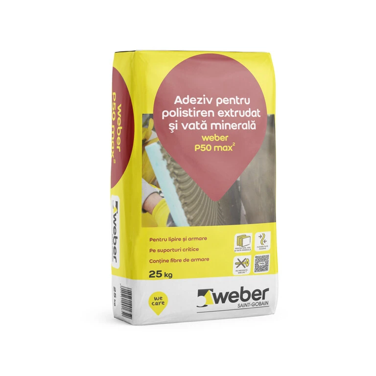ADEZIV VATA/POL. P50 25kg - WEBER - 48sac/pal