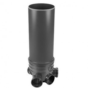 BAZA CAMIN PVC D.400 - 3INT-1IES D.110 H.1.2m (baza+teava D400-1m) - VODALAND
