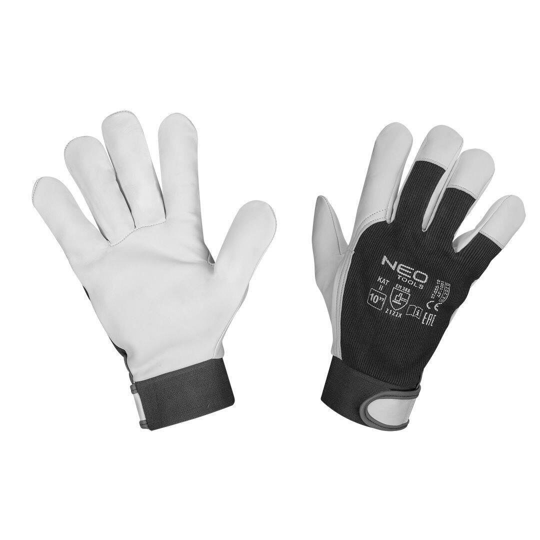 MANUSI PIELE NEGRU/ALB - 2297