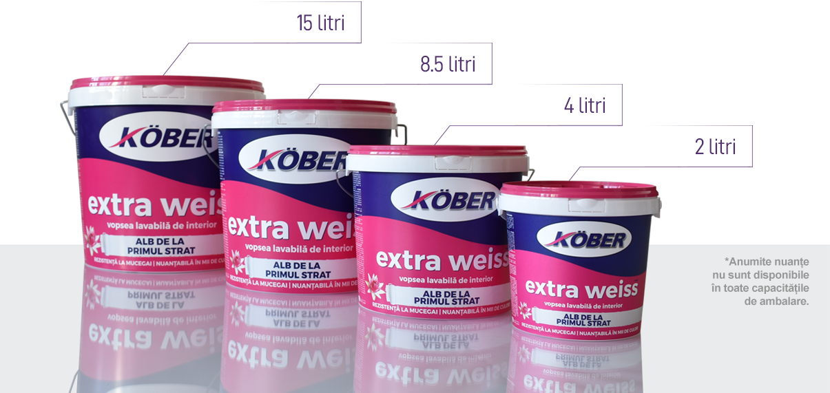 VOPSEA LAVABILA INTERIOR KOBER WEISS ALB 15L