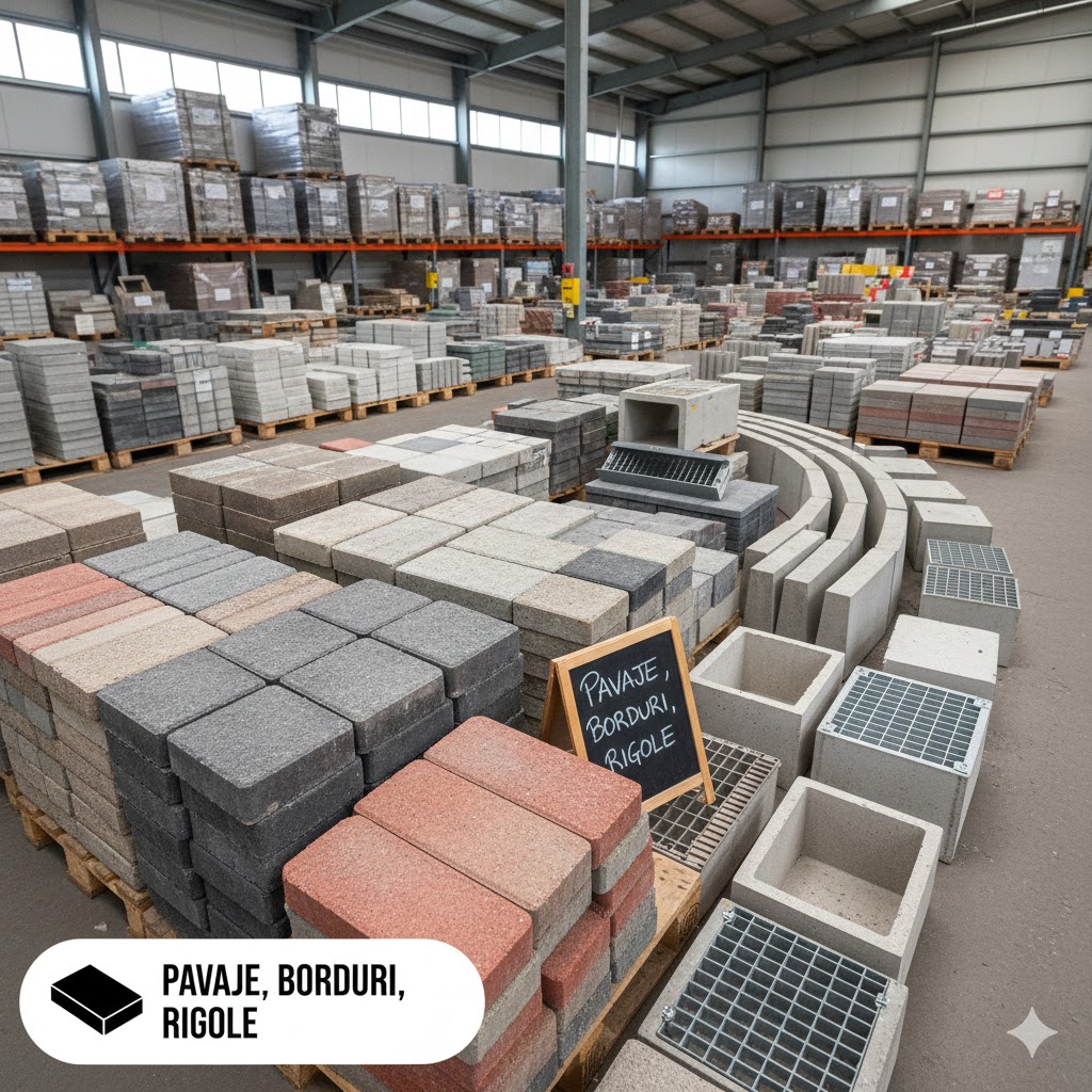 Pavaje, Borduri, Rigole