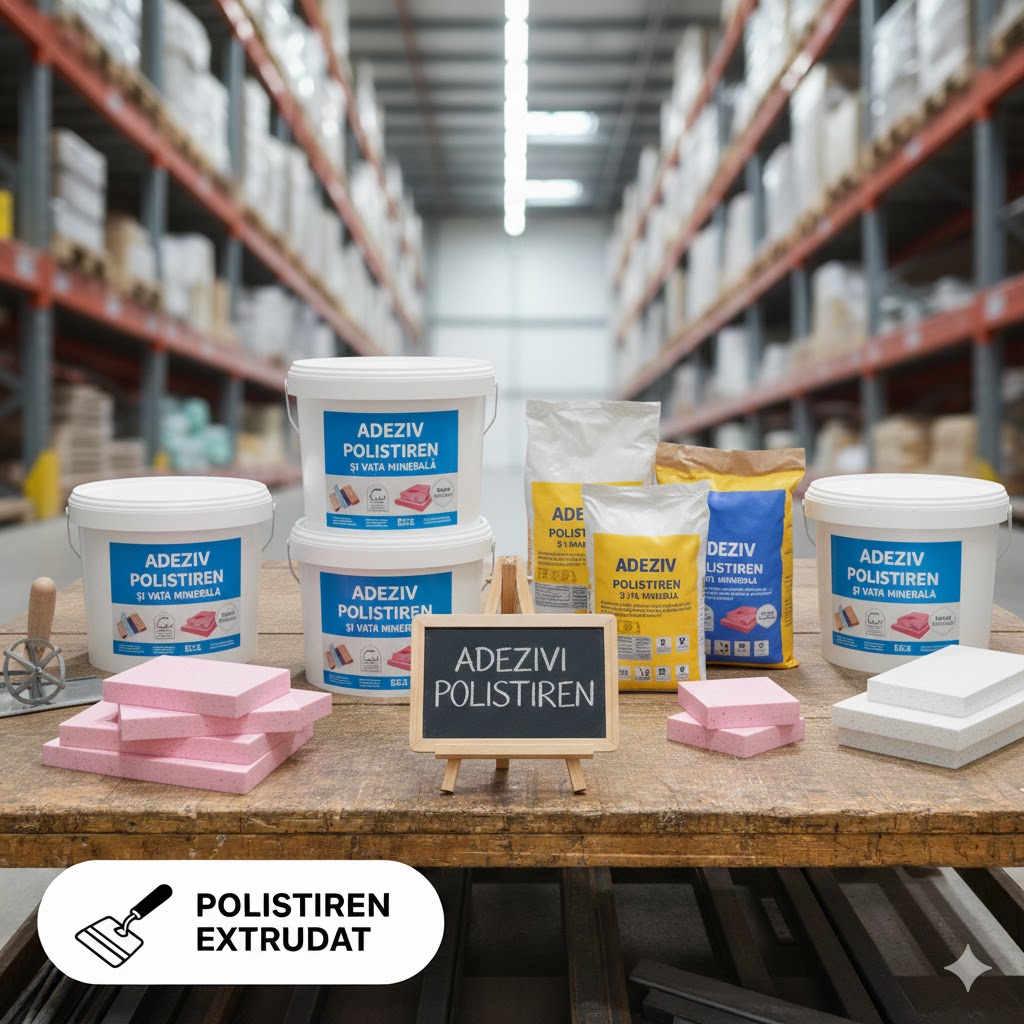 Adezivi polistiren si vata minerala