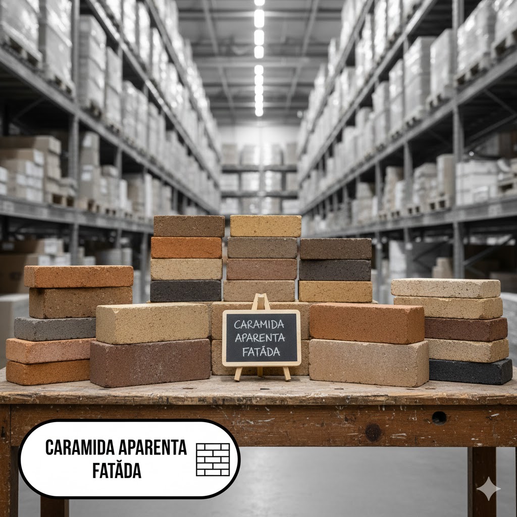 CARAMIDA APARENTA FATADA COLT ROTUNJIT ROSU