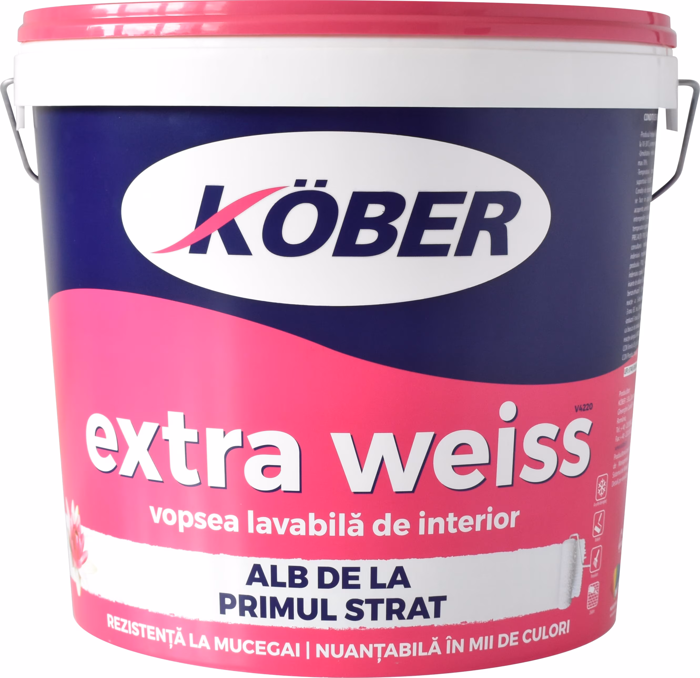 VOPSEA LAVABILA INTERIOR KOBER EXTRA WEISS ALB 15L+AMORSA3L